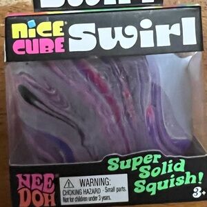 Nee Doh Nice Cube Swirl Toy gray, purple, pink New